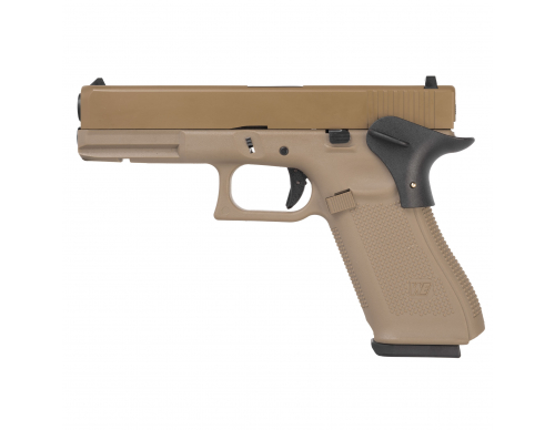 Страйкбольный пистолет (WE) GLOCK 17 Gen.5 SECRET Semi/Full Auto GBB (Tan)